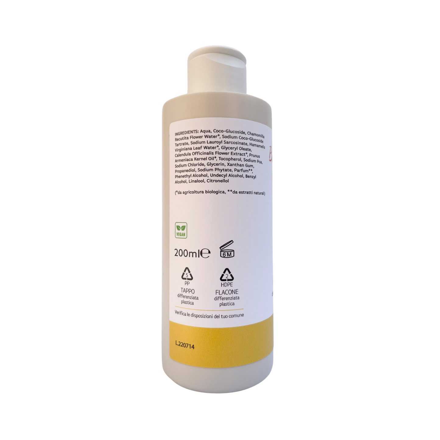 BabyBagnetto idratante e lenitivo alla Calendula