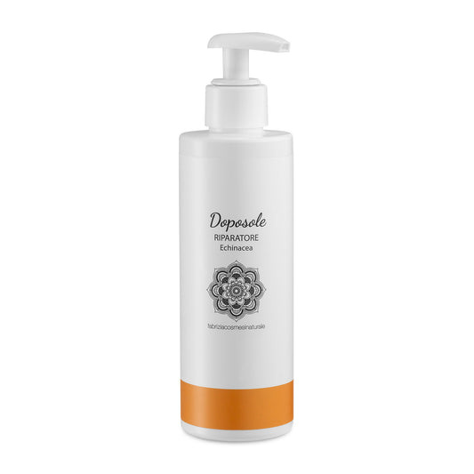 Doposole riparatore con Echinacea e Bisabololo, Flacone con Erogatore 200 ml Fabrizia Cosmesi Naturale, lenitivo dopo sole