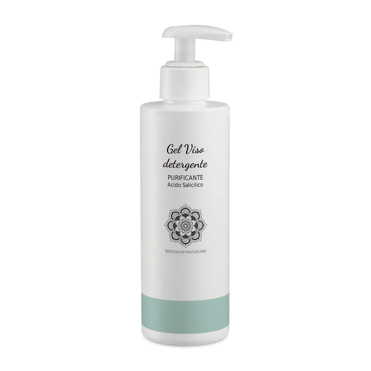 Gel Viso Detergente Purificante all'Acido Salicilico, Flacone pompa 200 ml Fabrizia Cosmesi Naturale