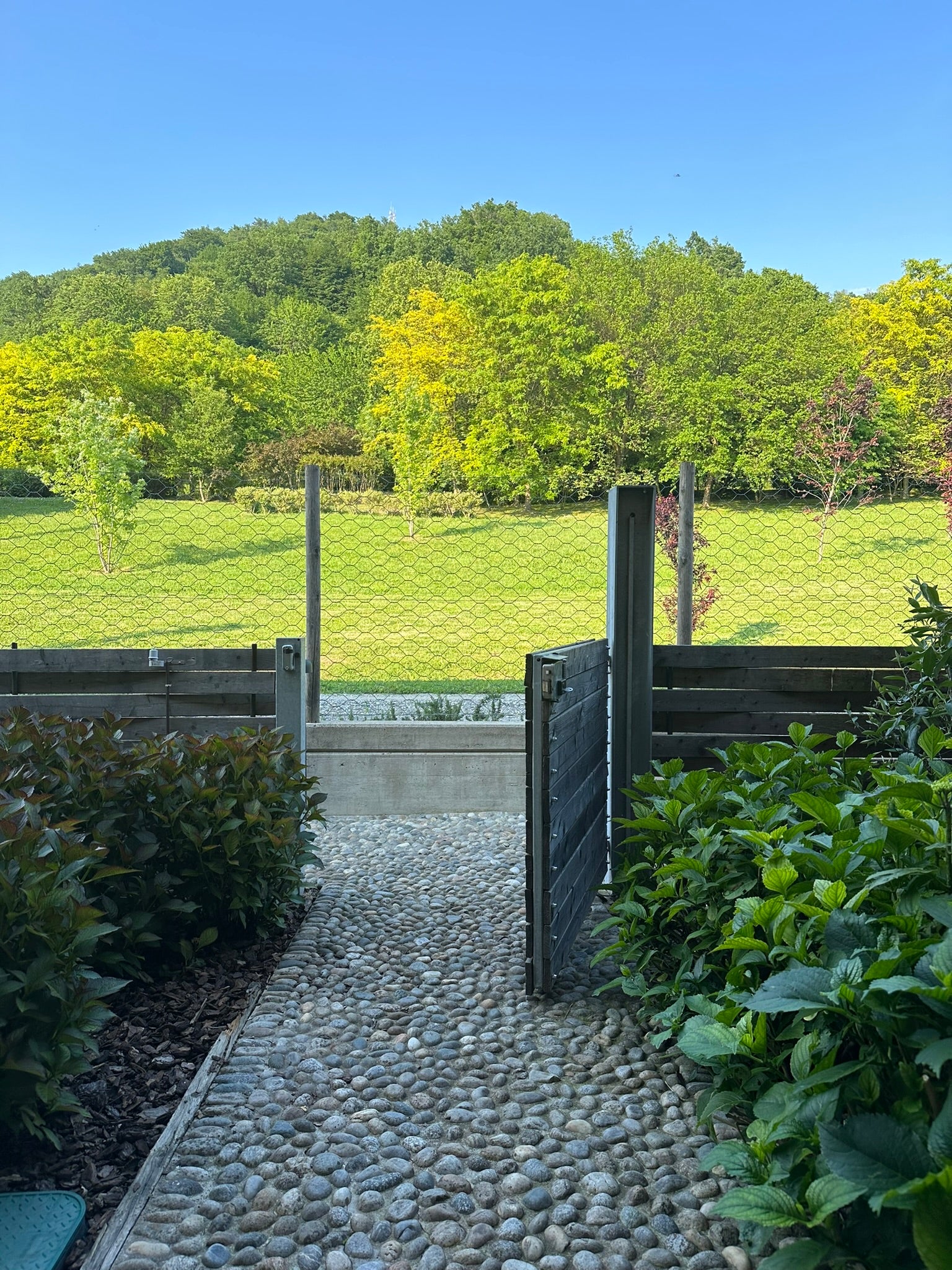 Ingresso a Skincarehouse Fabrizia Cosmesi Naturale, sede degli appuntamenti skincare in presenza tra natura e collina