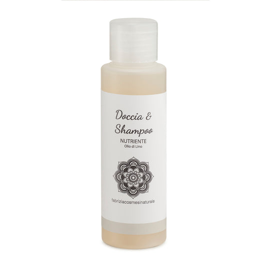 Doccia & Shampoo nutriente all'Olio di Lino da 100 ml